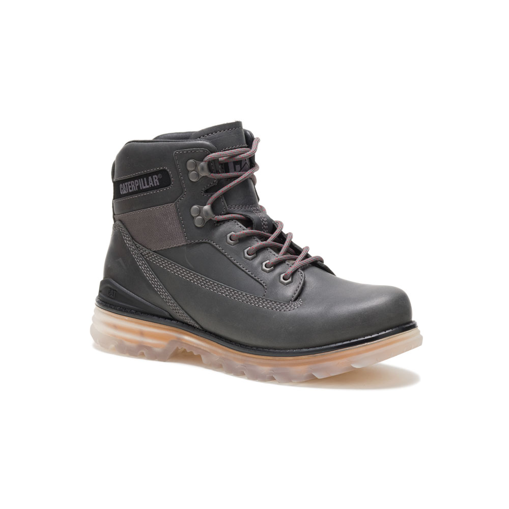 Caterpillar Baseplate - Mens Ankle Boots - Dark Grey - NZ (596TLSGCI)